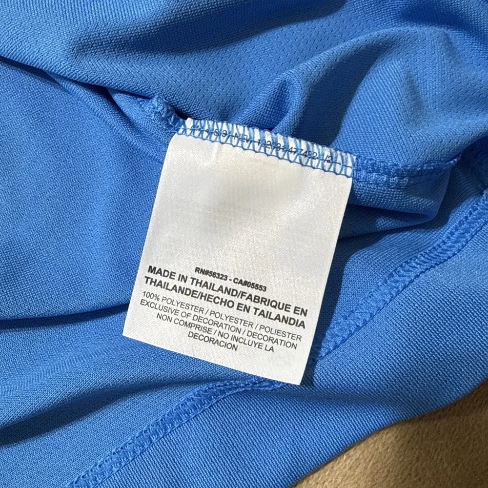 NWT Nike Golf Dri-FIT Polo Shirt Blue Gallagher / Carlin Motorsport Size XL - Picture 7 of 9